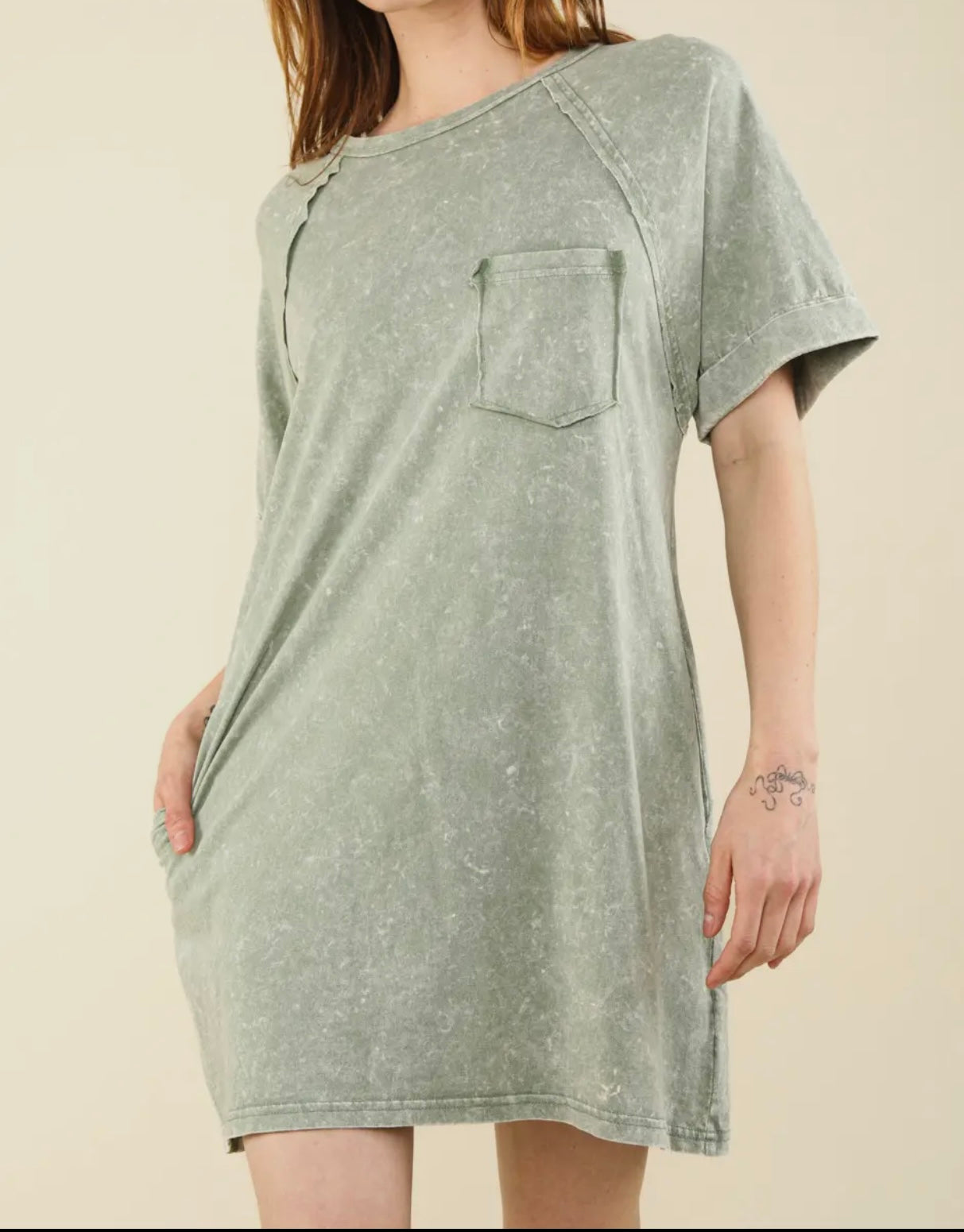 Washed T-Shirt Dress