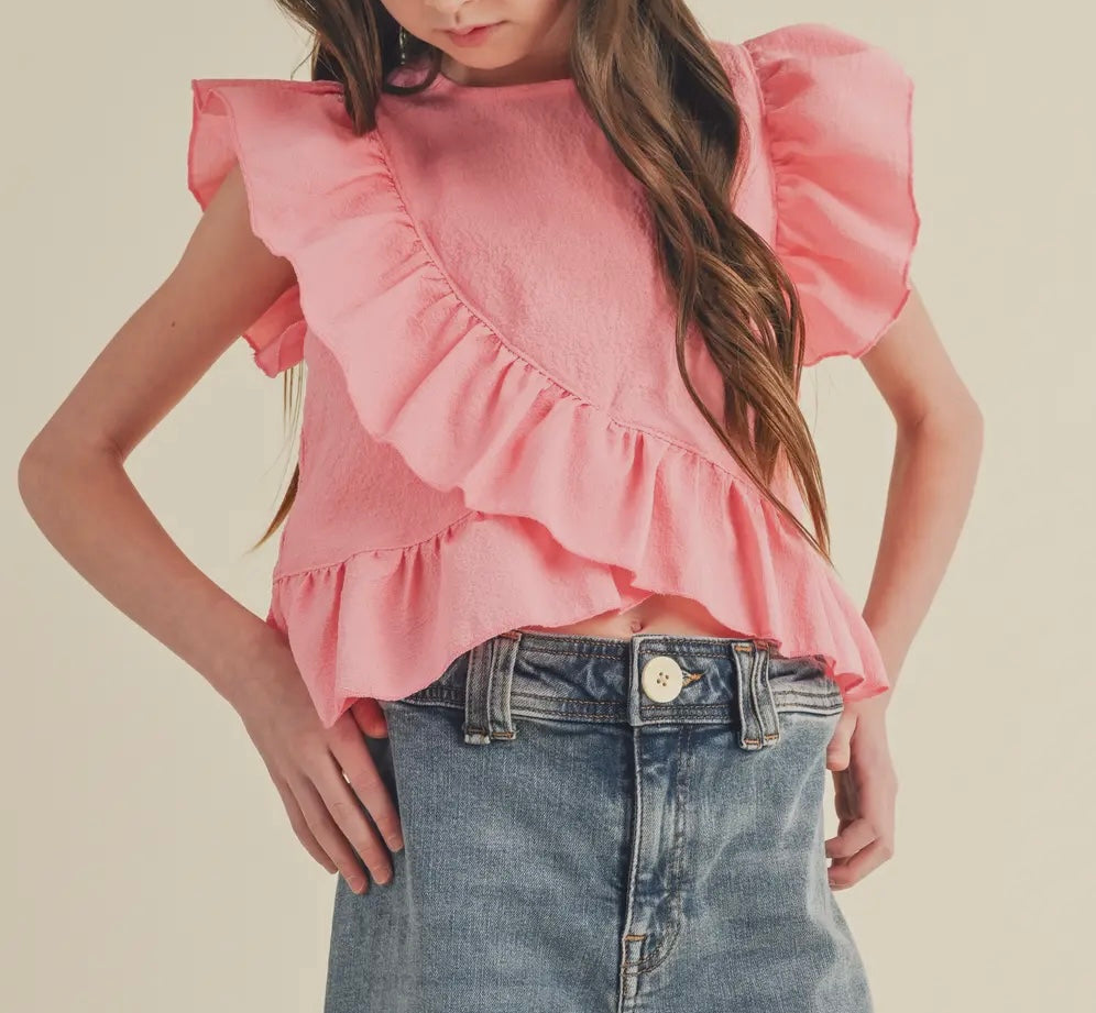 Girls Ruffle Top