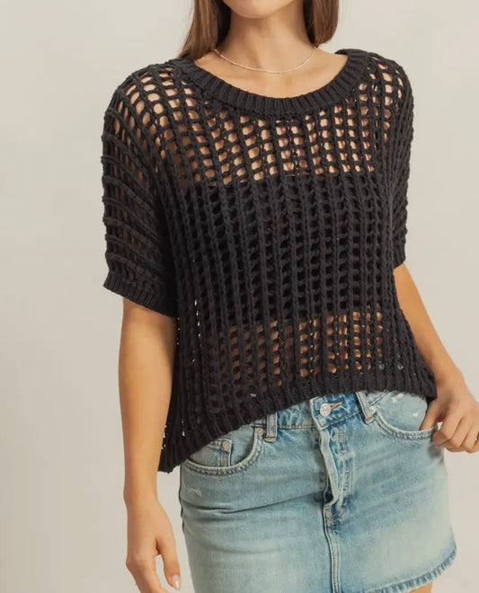 Open Stitch Top