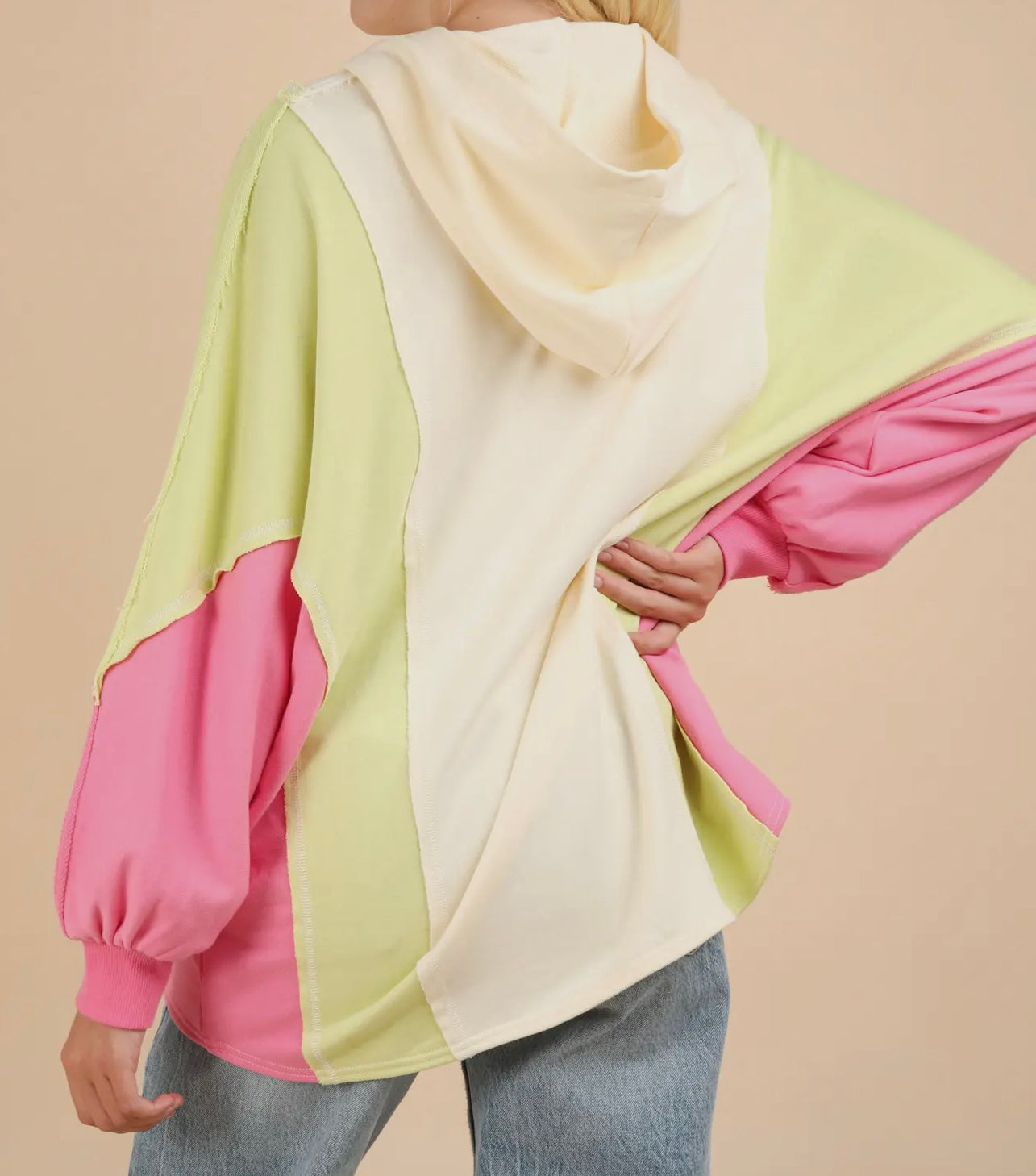 Colorblock Hoodie Top