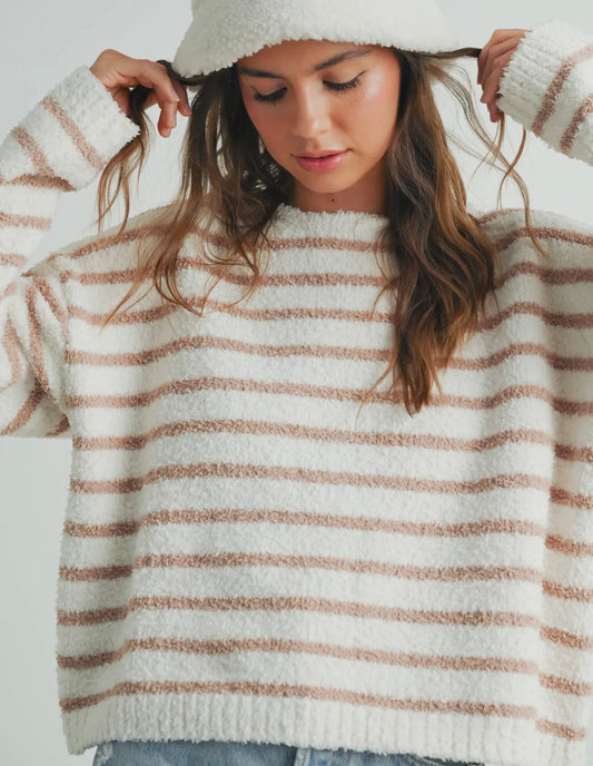 Basic Striped Knit Sweater