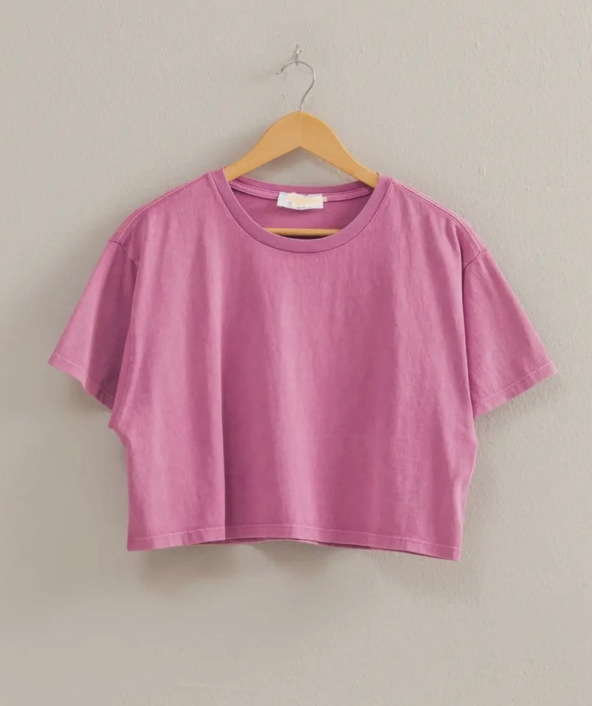 Washed Cropped T-Shirt
