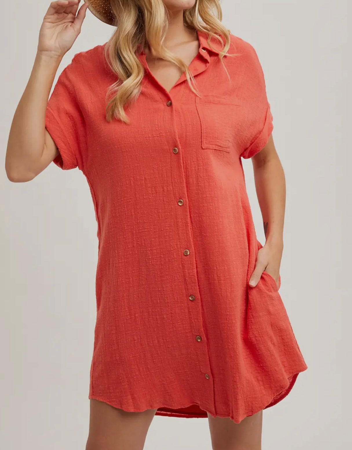 Button Up Shirt Dress