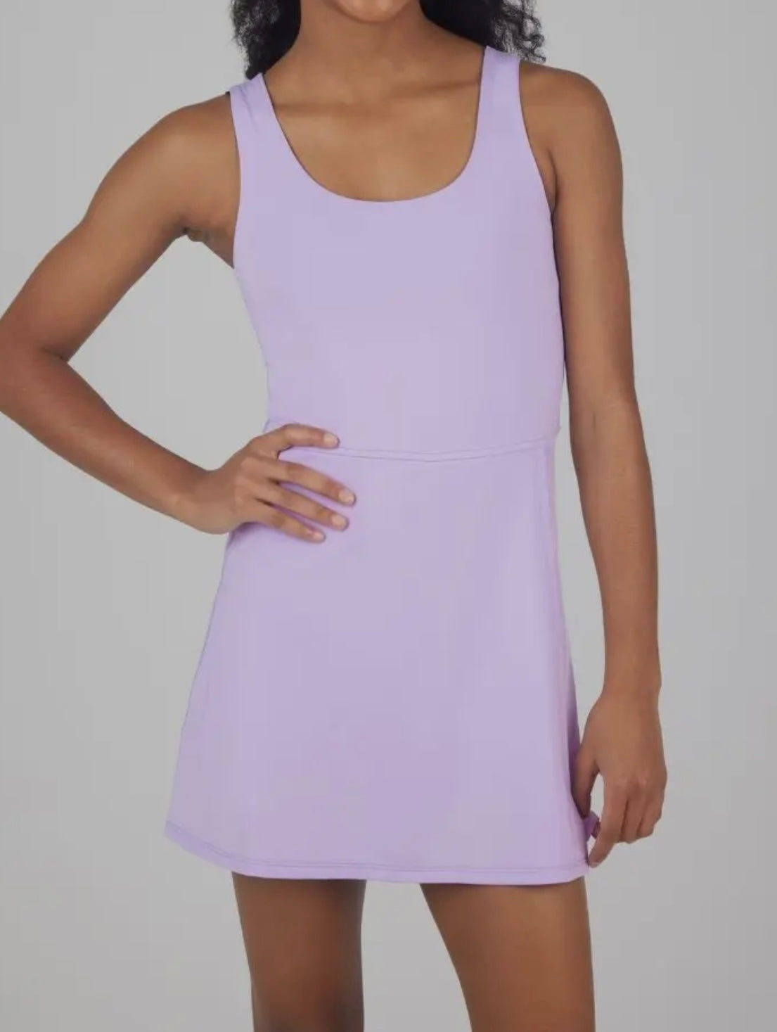 Girls Athletic Tennis Dress with inner shorts