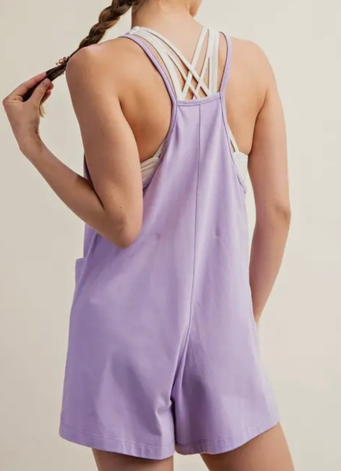 Sleeveless Pocket Romper