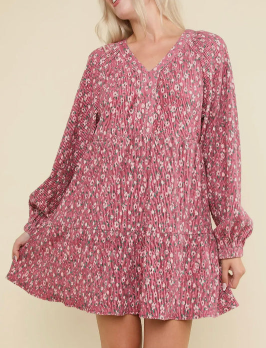 Velvet Flower babydoll dress