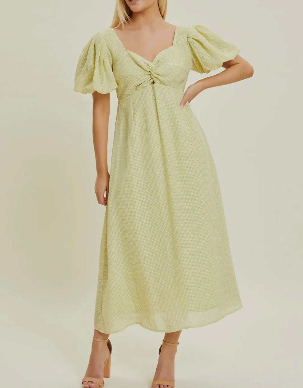 Knot front dress