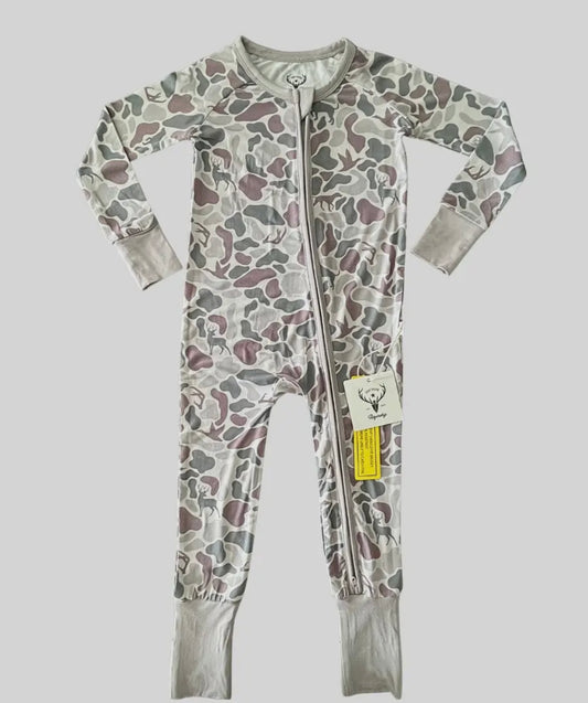 Boys Camo Bamboo Sleeper