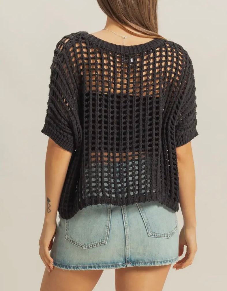 Open Stitch Top