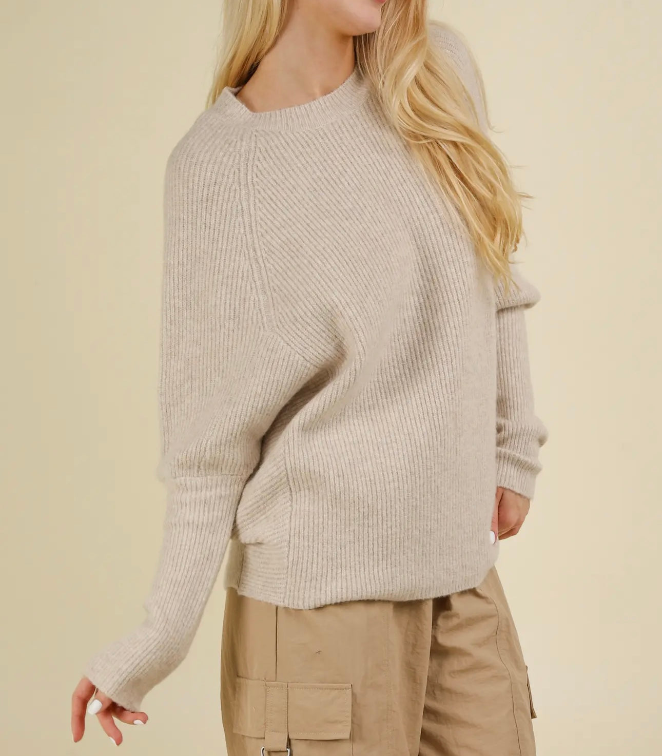 Raglan Dolman Sleeve Oversized Sweater