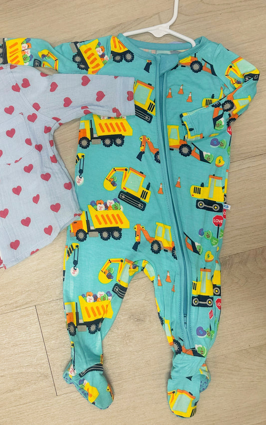 Baby Boys I Dig You Bamboo Footed Pajama