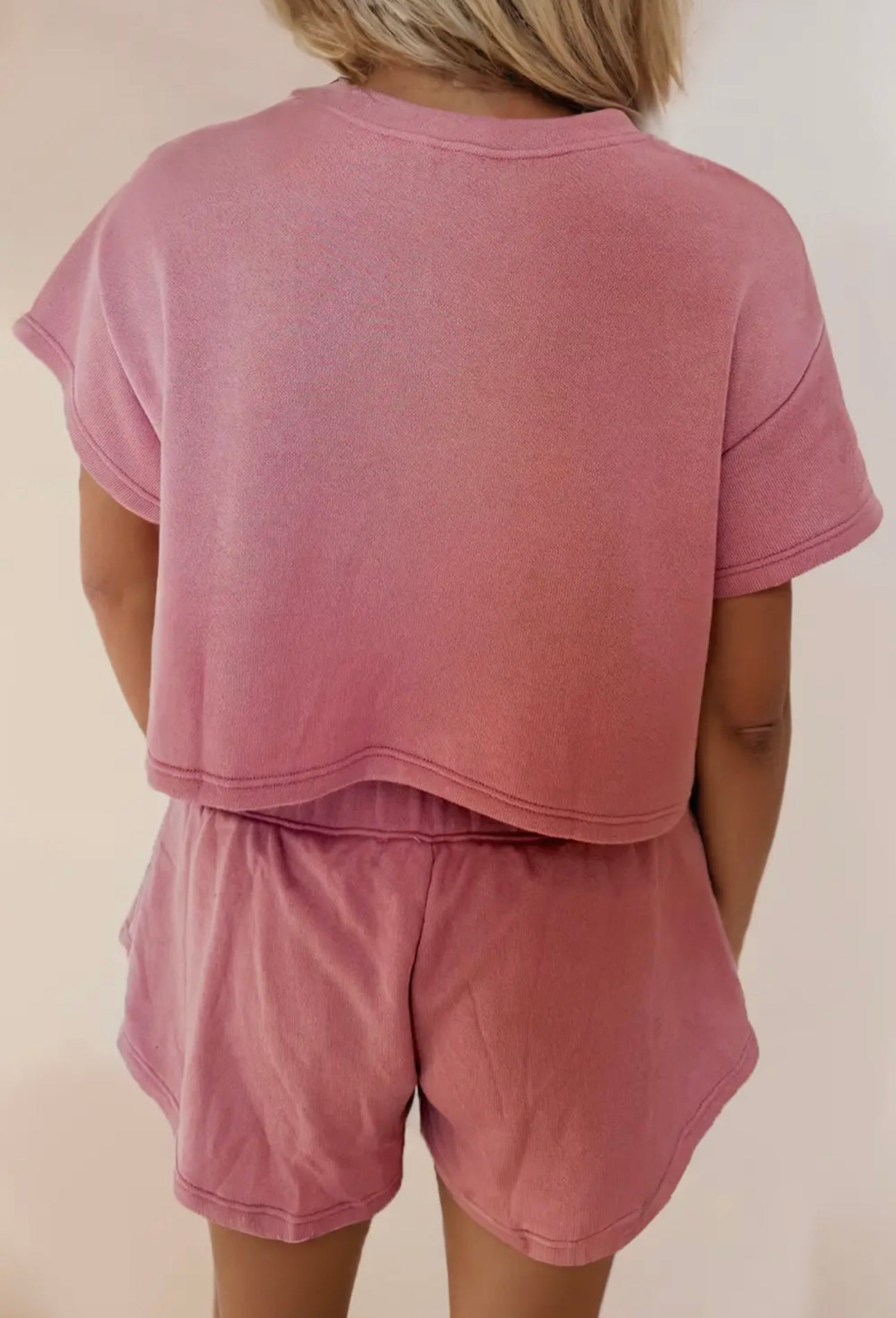 Cropped Tee and Ruffle High Waist Skort Set