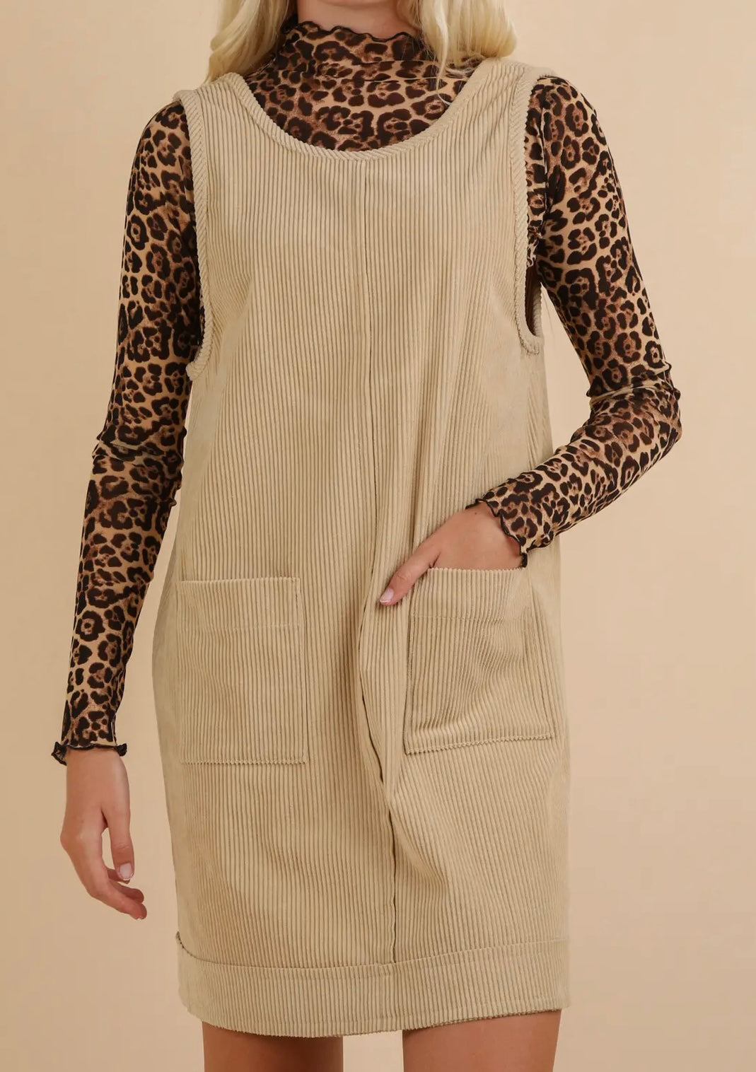 Corduroy Mini Dress