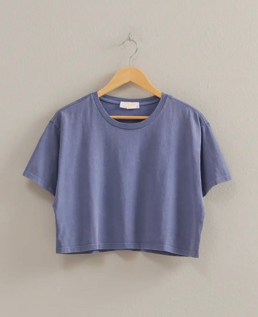 Washed Cropped T-Shirt