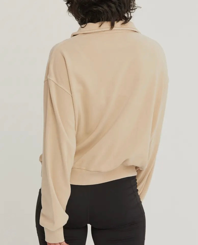 Half Zip Pullover Sweatshirt