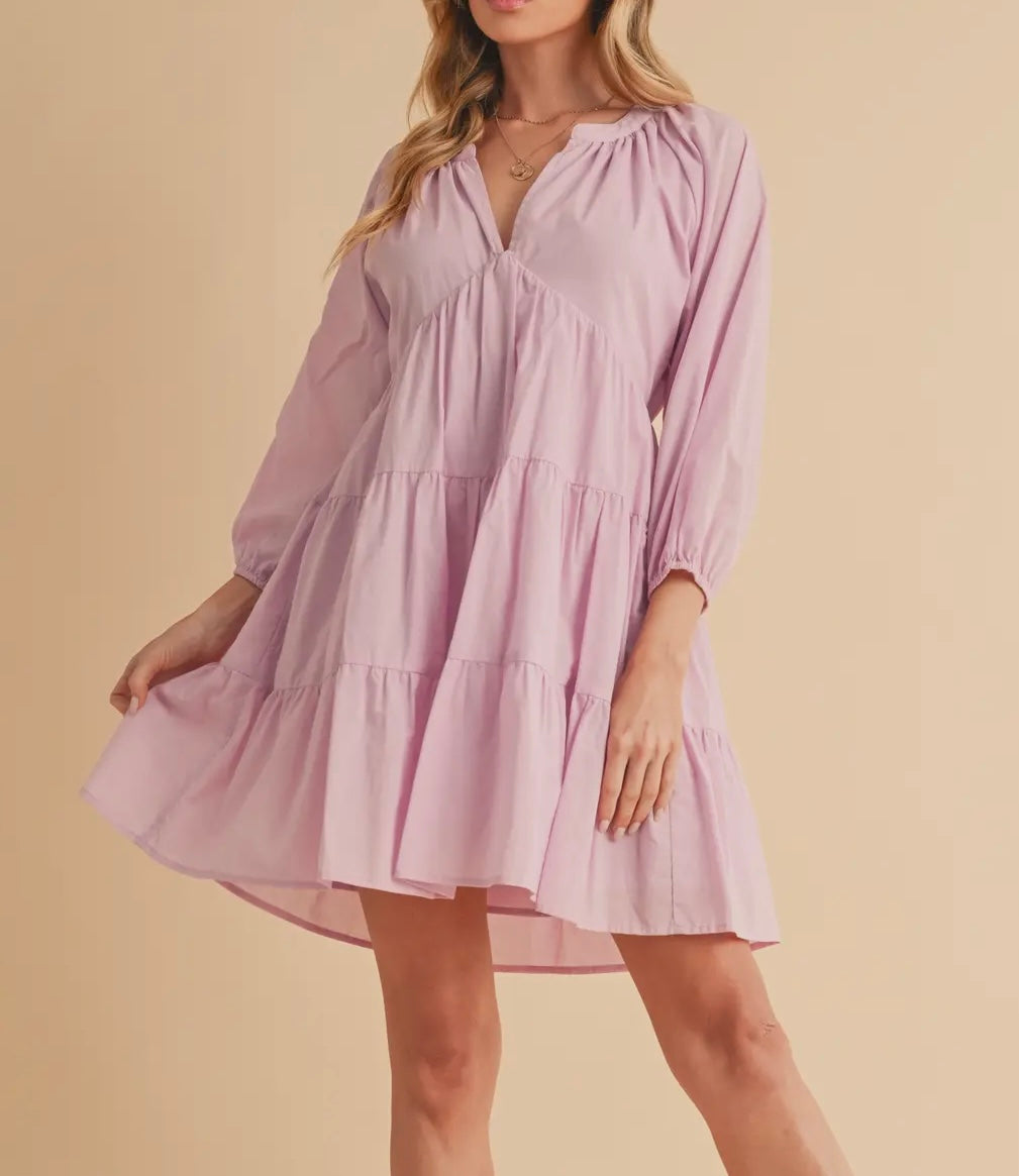 Lilac Tiered Dress