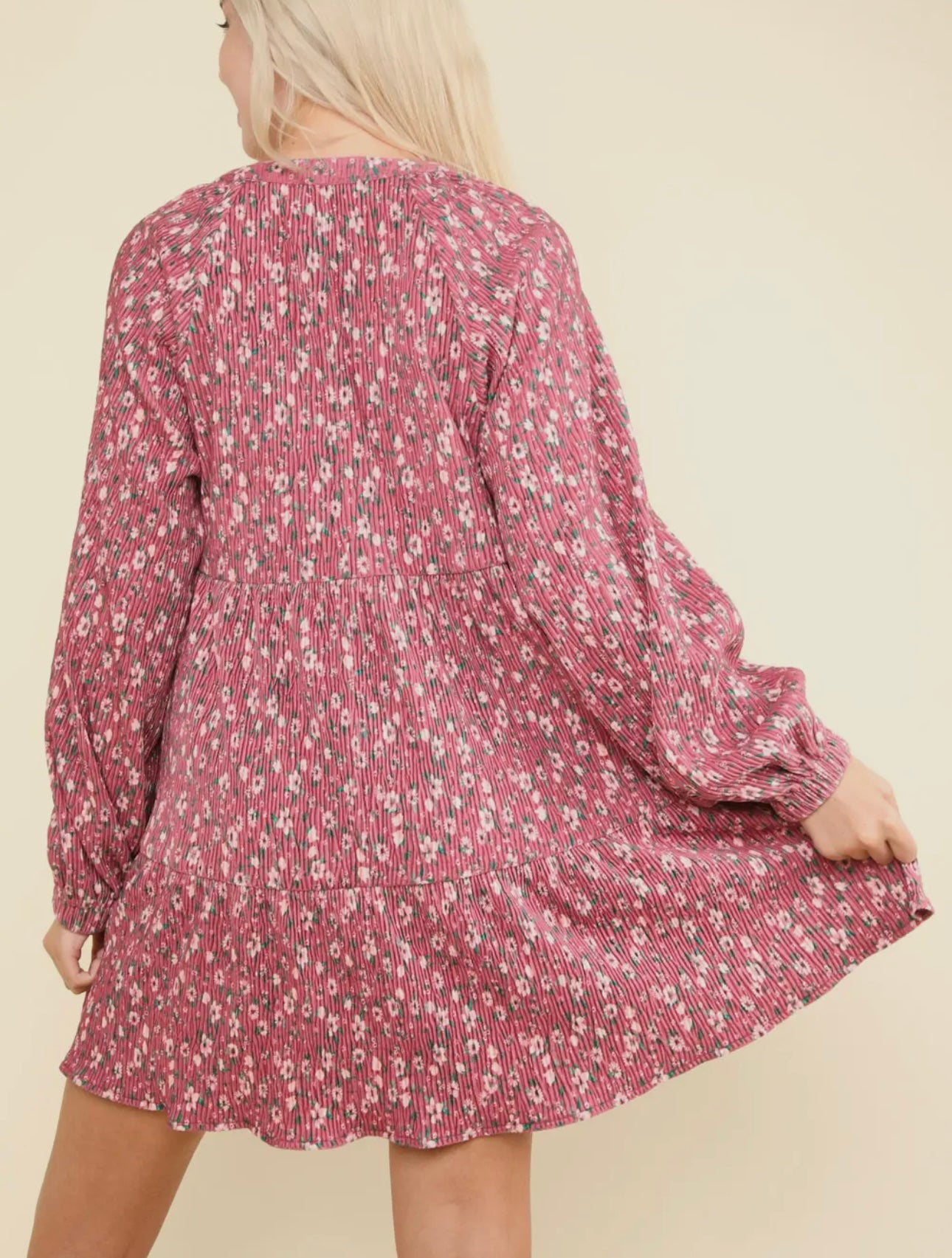 Velvet Flower babydoll dress