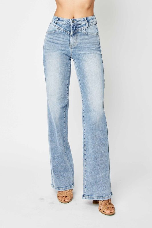 Judy Blue Retro Wide Leg Jeans