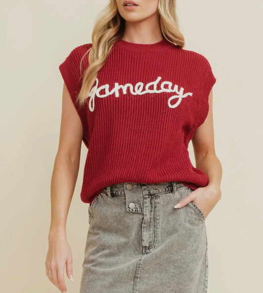 Gameday Sleeveless Sweater