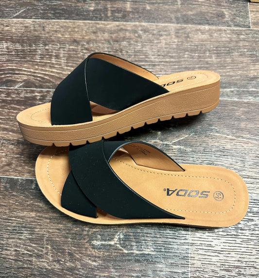 Platform Slide Sandals