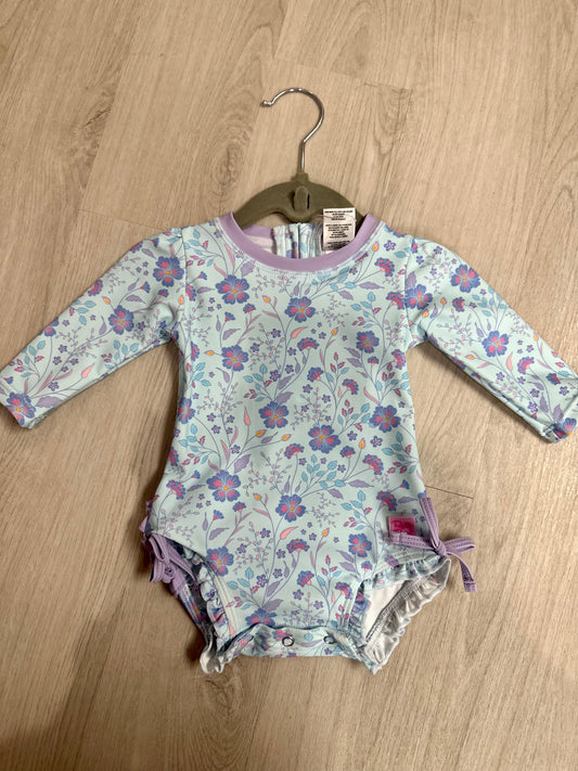 RuffleButt fairytale girls swim rash guard