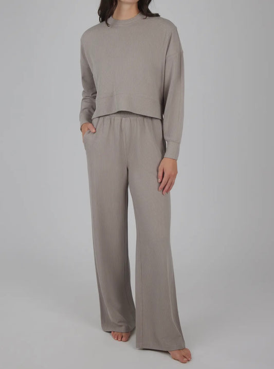 Women’s Rib Pullover & Pants Set