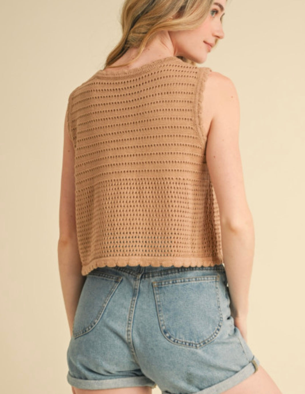 Mocha Tie Top