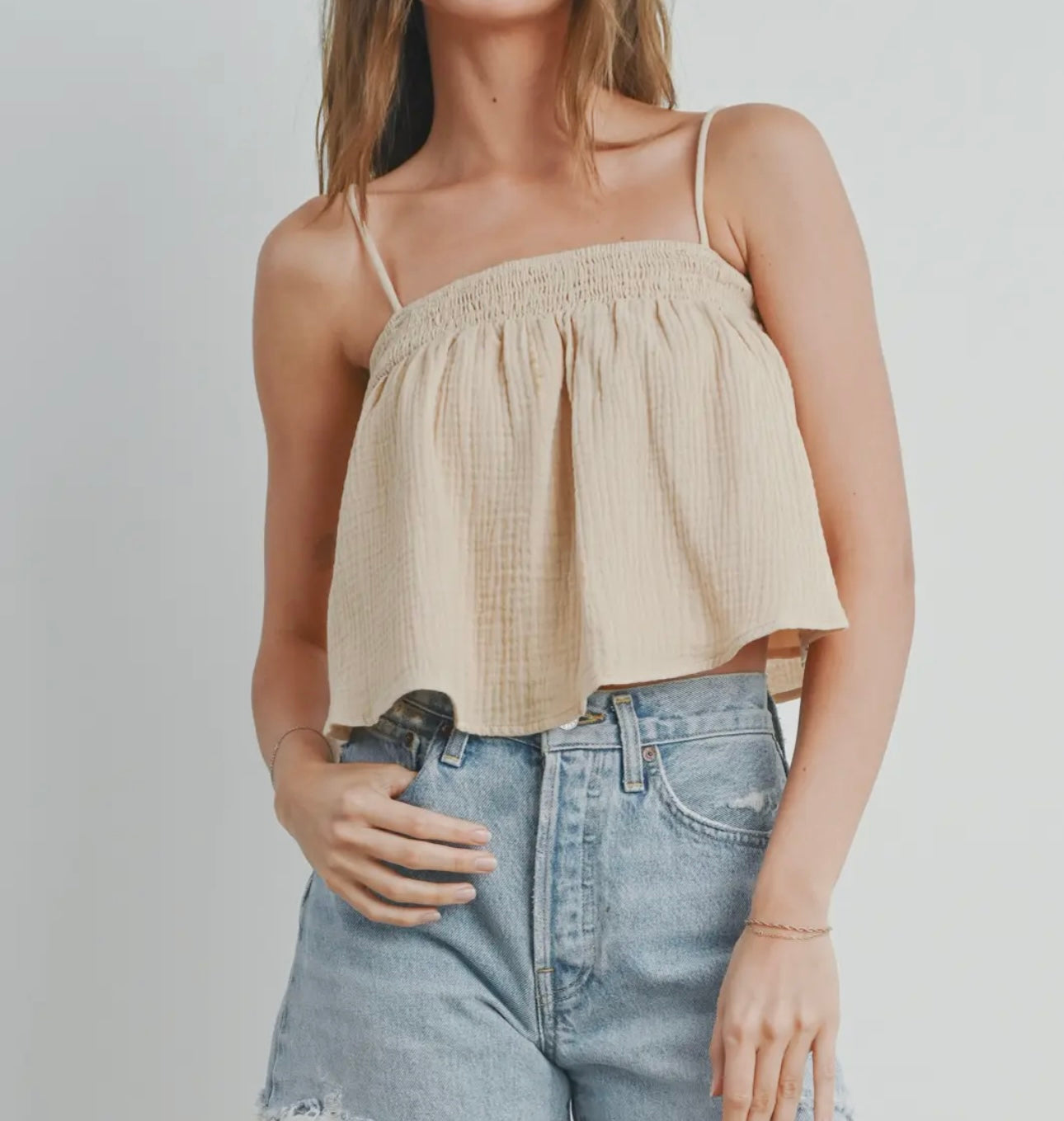 Flowy Cropped Tank Top