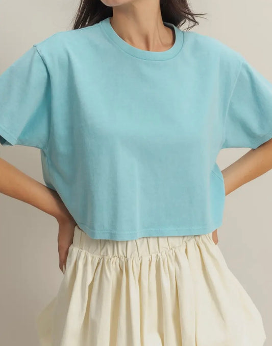 Washed Cropped T-Shirt