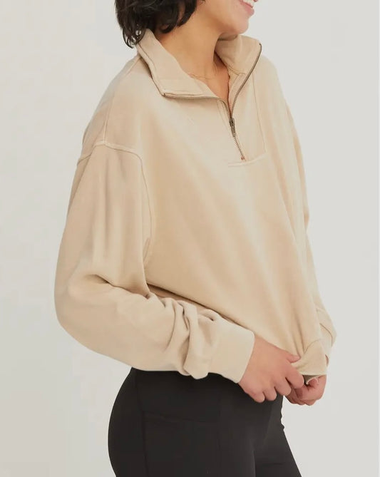 Half Zip Pullover Sweatshirt
