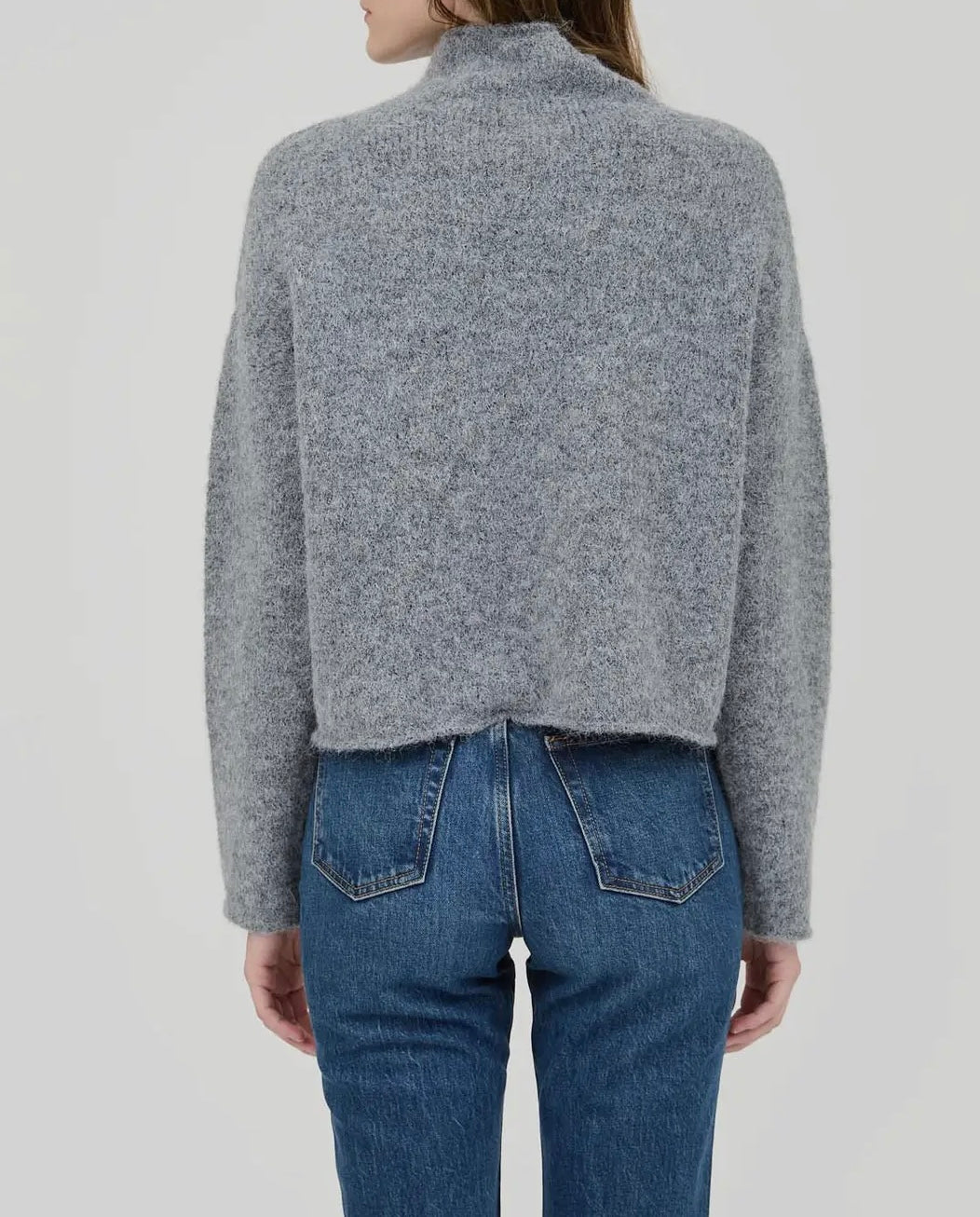 Turtleneck long sleeve knit sweater