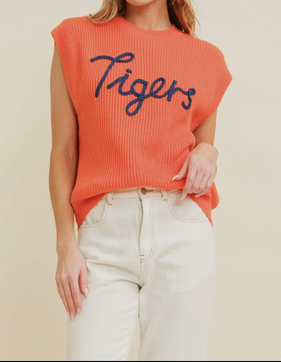 Tigers Sleeveless Sweater