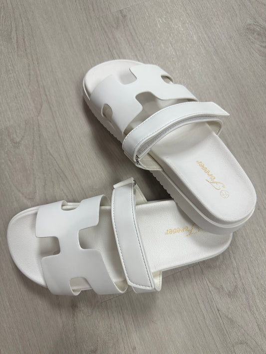 Gigi White Sandals